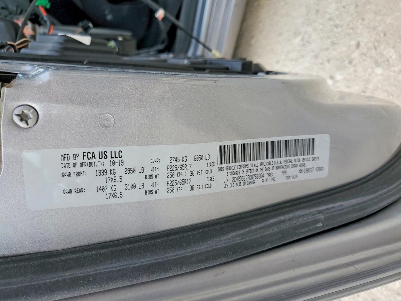 2019 Dodge Grand Caravan gt