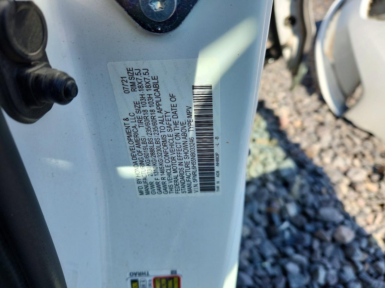 2022 Honda Odyssey ex