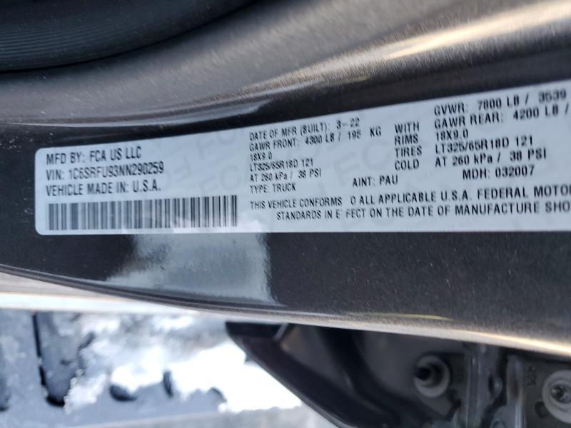 2022 Dodge Ram 1500 trx