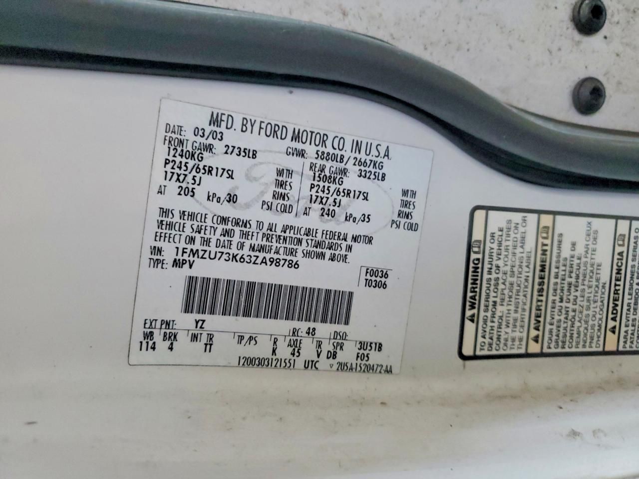 2003 Ford Explorer xlt