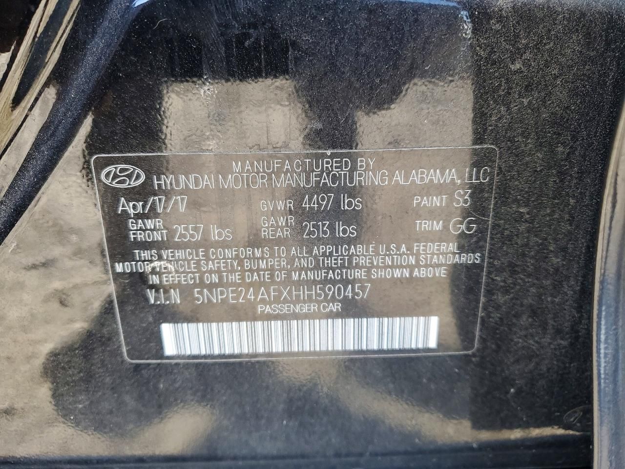 2017 Hyundai Sonata se