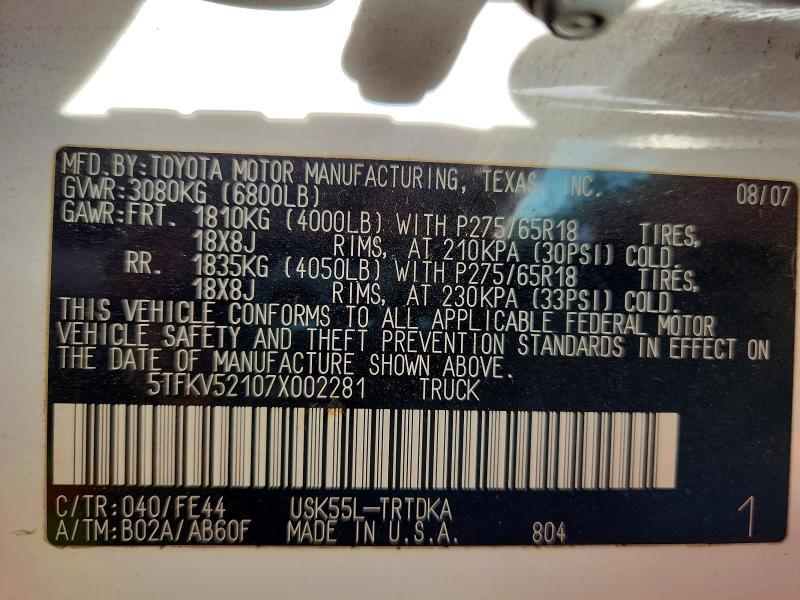 2007 Toyota Tundra Base