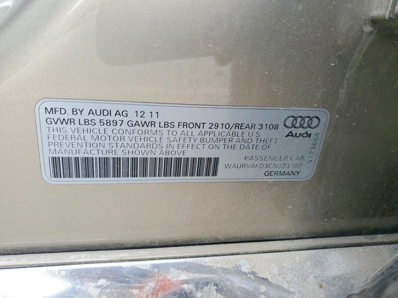 2012 Audi A8 l Quattro
