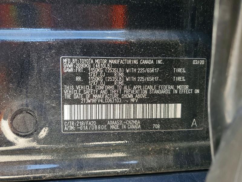 2020 Toyota Rav4 xle