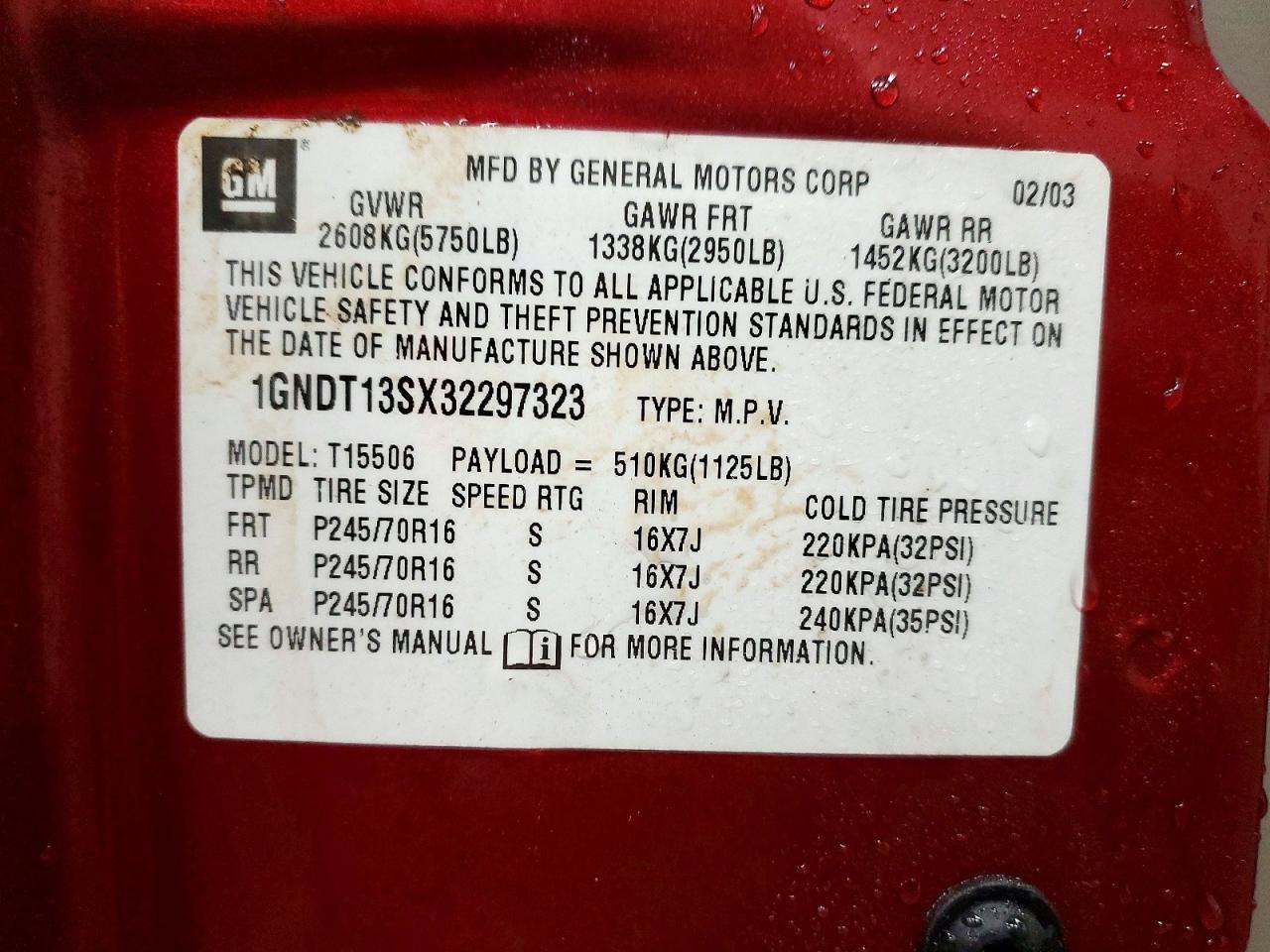 2003 Chevrolet Trailblazer