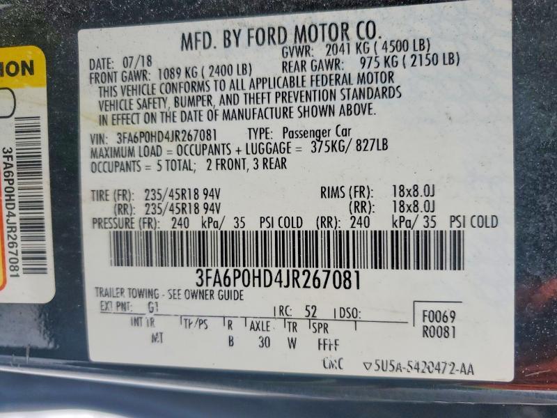 2018 Ford Fusion se