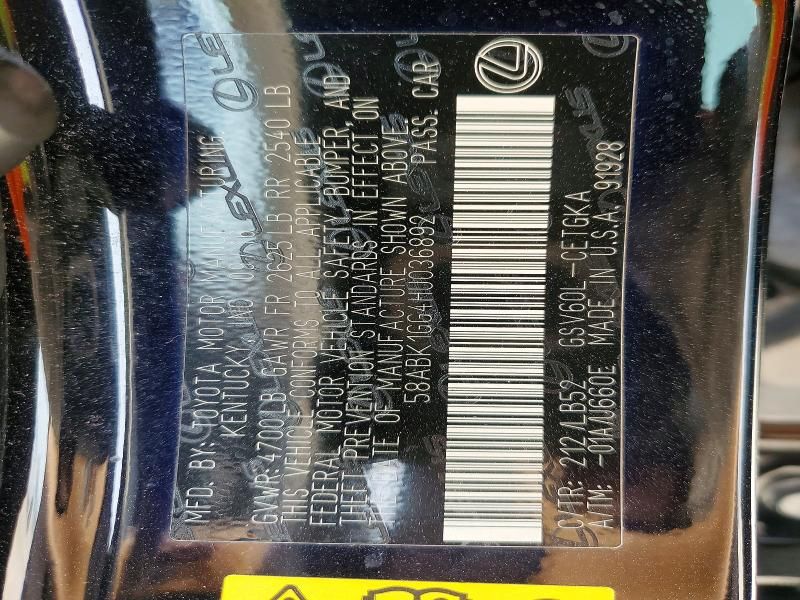 2017 Lexus Es 350 Base