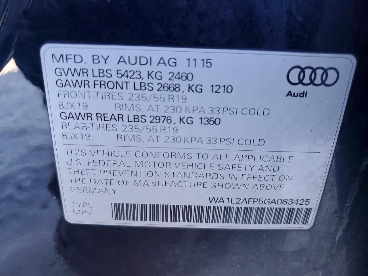 2016 Audi Q5 Premium Plus