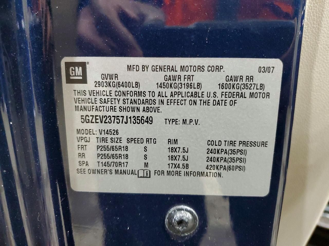 2007 Saturn Outlook xr