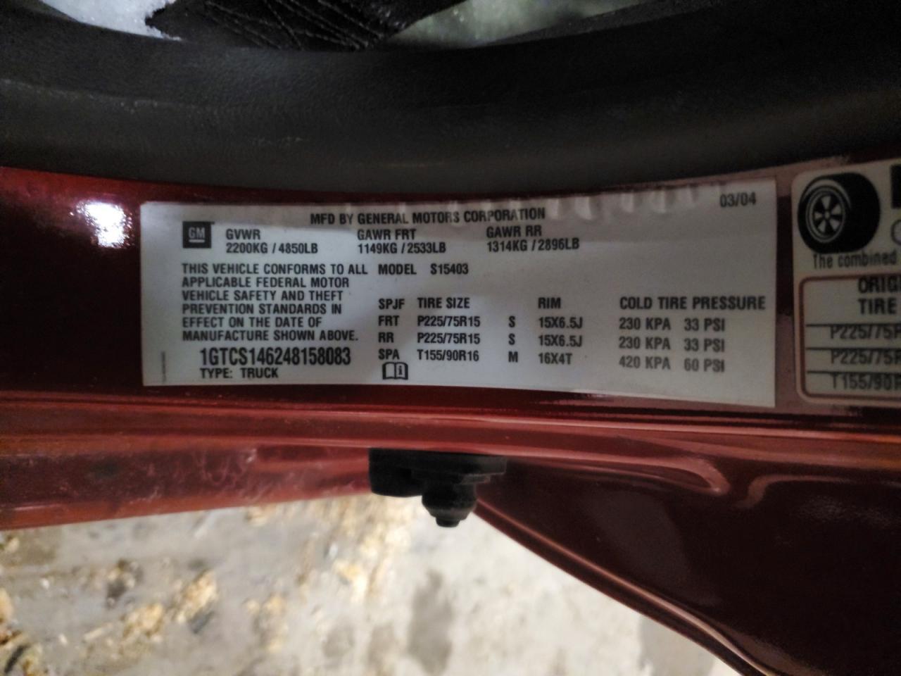 2004 GMC Canyon