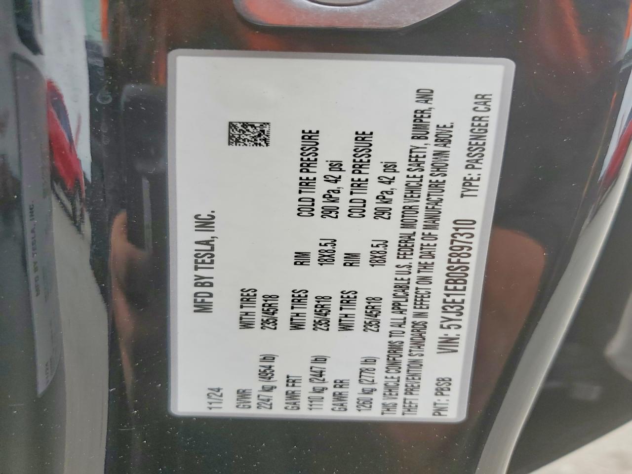 2025 Tesla Model 3