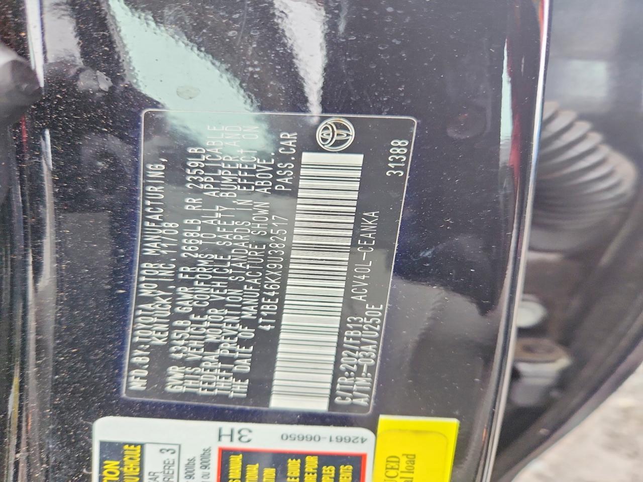 2009 Toyota Camry Base