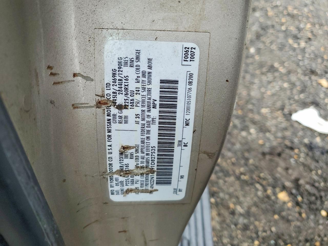 2001 Nissan Quest se