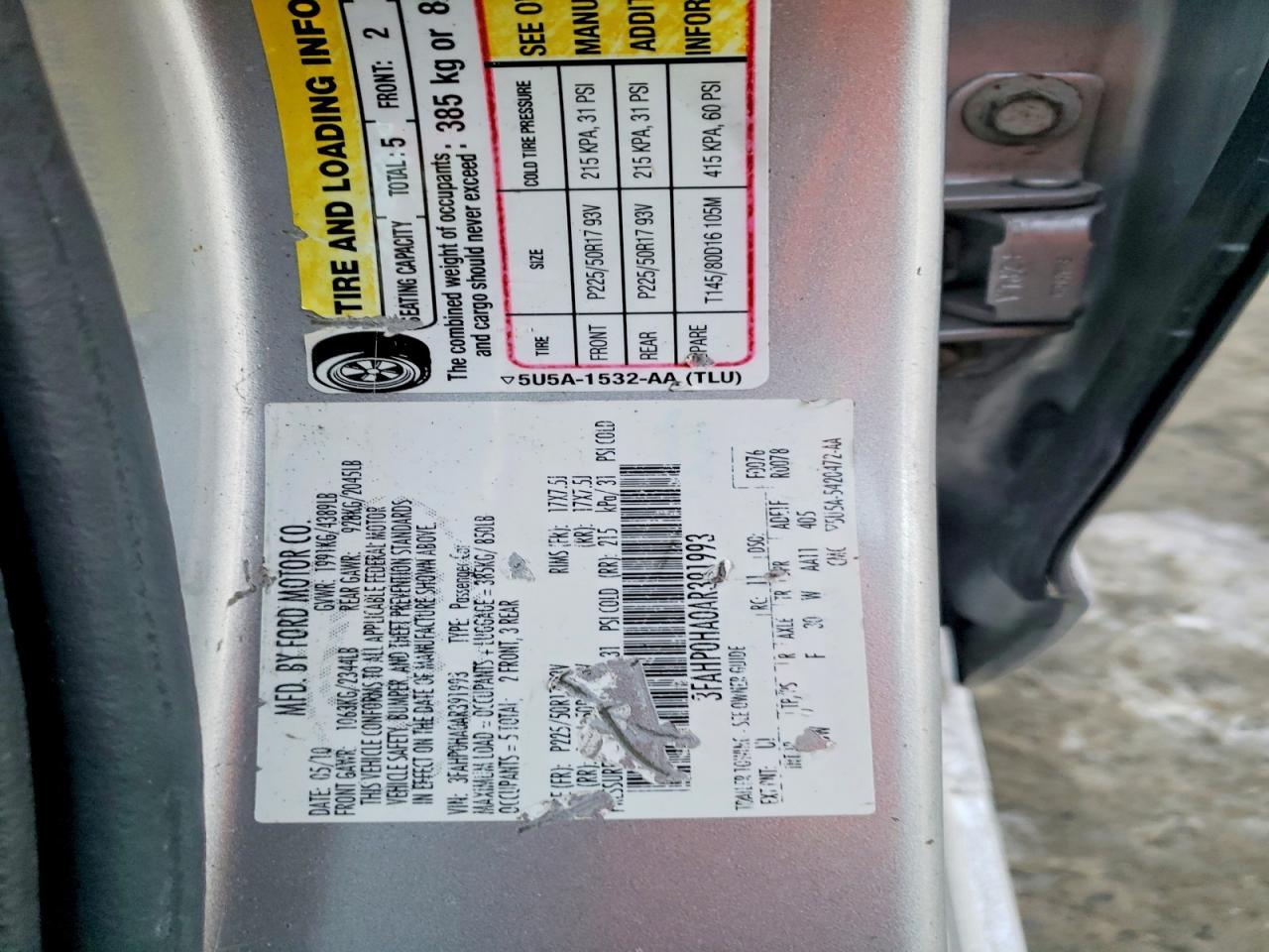 2010 Ford Fusion se