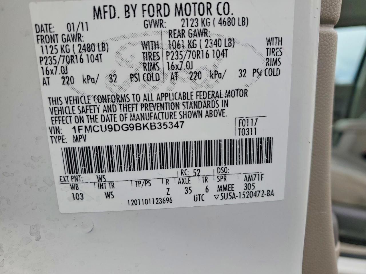 2011 Ford Escape xlt