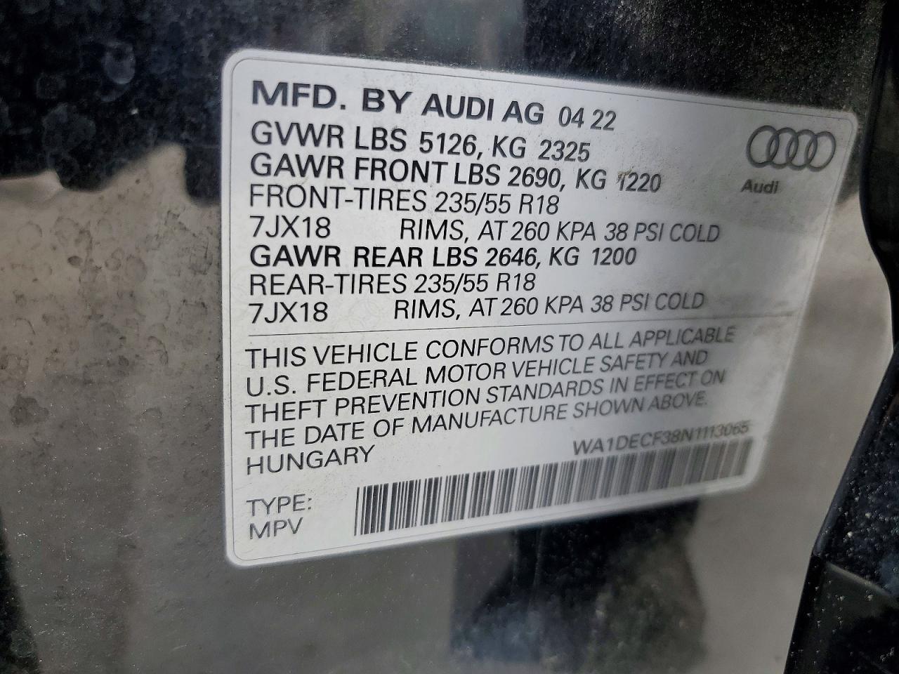 2022 Audi Q3 Premium s Line 45