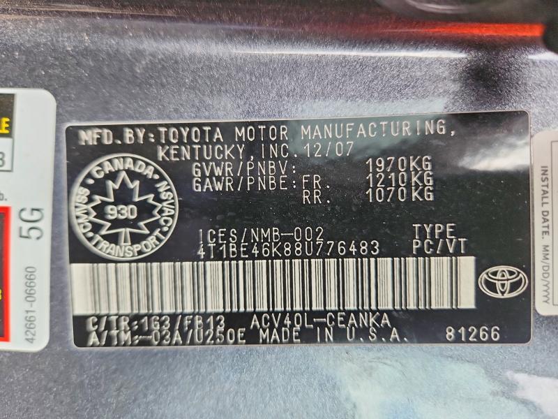 2008 Toyota Camry Base