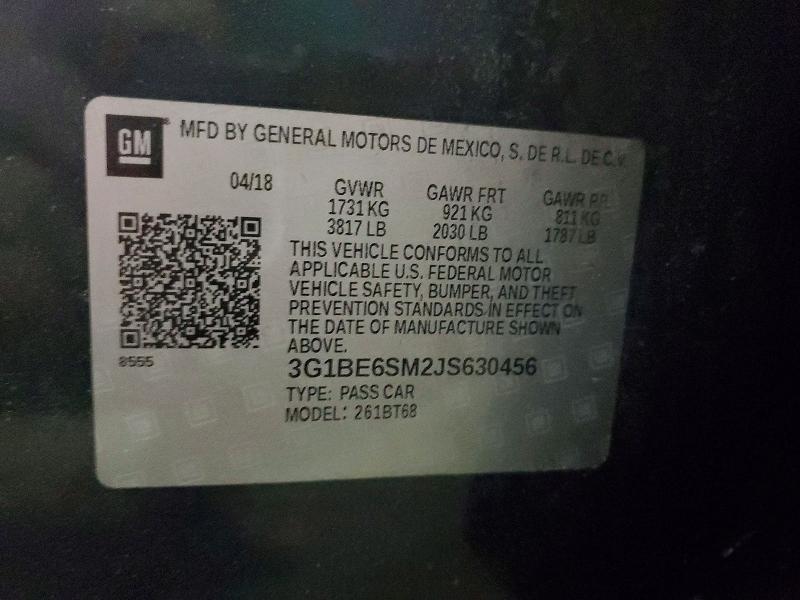 2018 Chevrolet Cruze lt