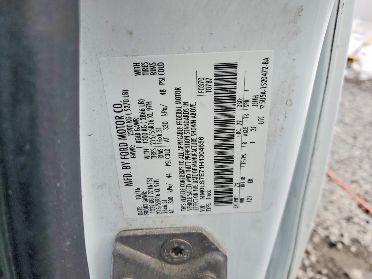 2017 Ford Transit Connect XL