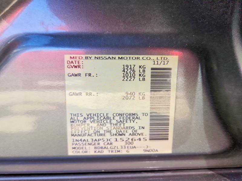 2018 Nissan Altima 2.5 s