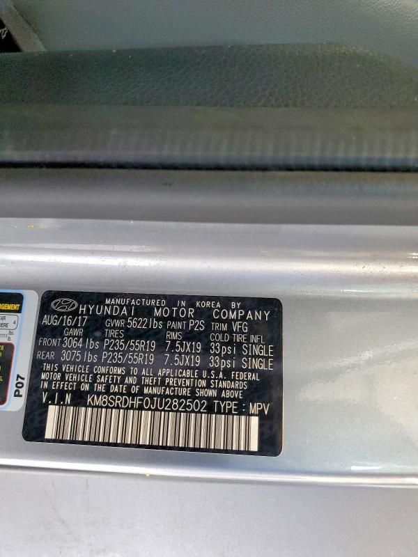 2018 Hyundai Santa fe se Ultimate