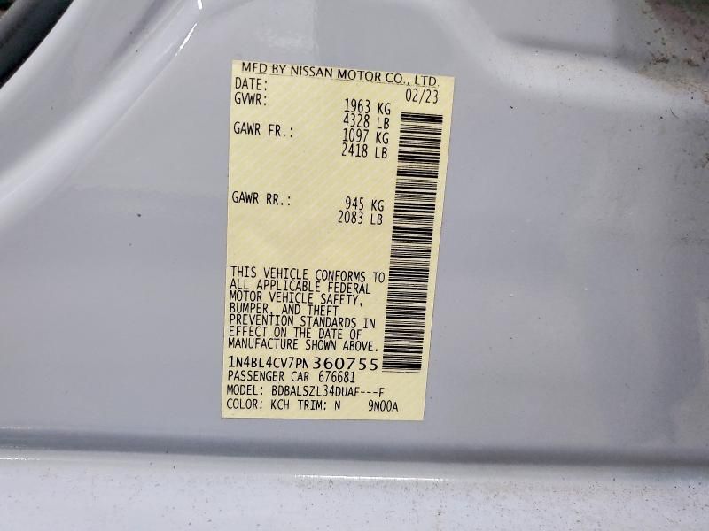 2023 Nissan Altima sr