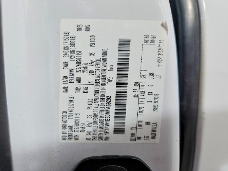 2021 Ford F150 Supercrew