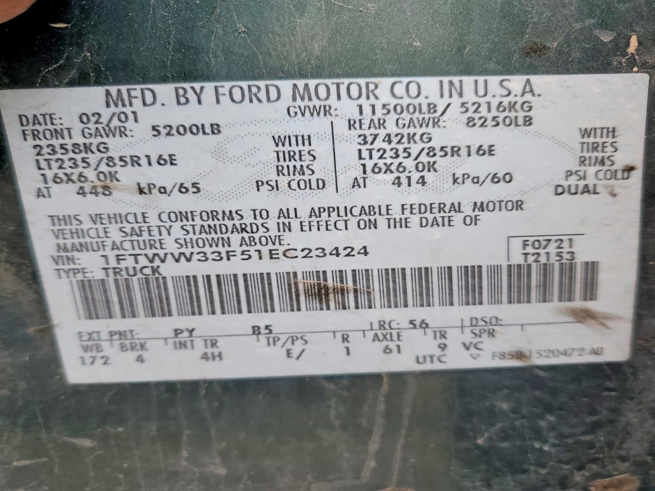 2001 Ford F350 Super Duty