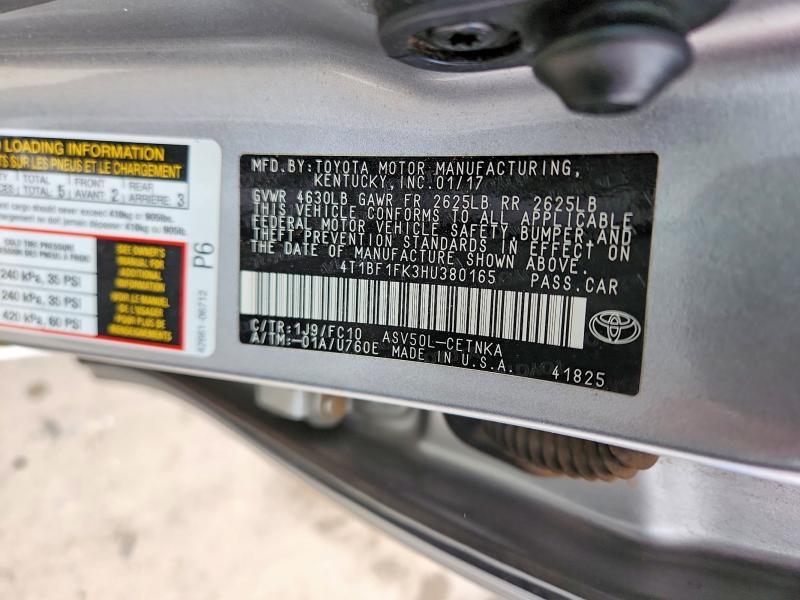 2017 Toyota Camry le