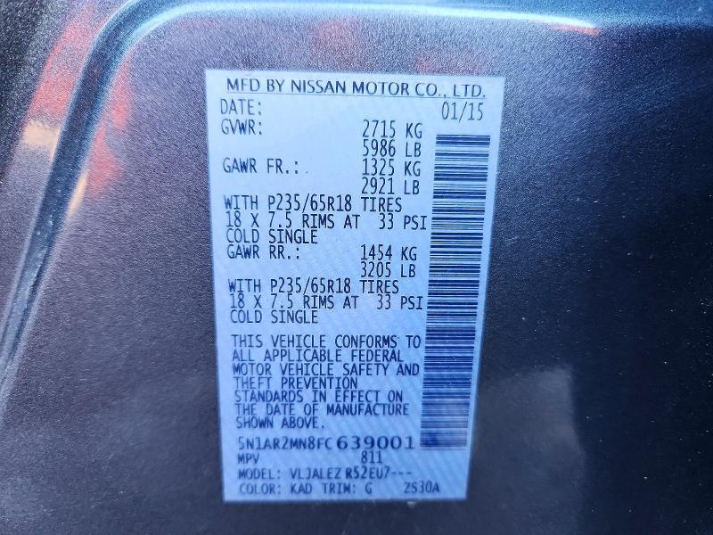 2015 Nissan Pathfinder sv