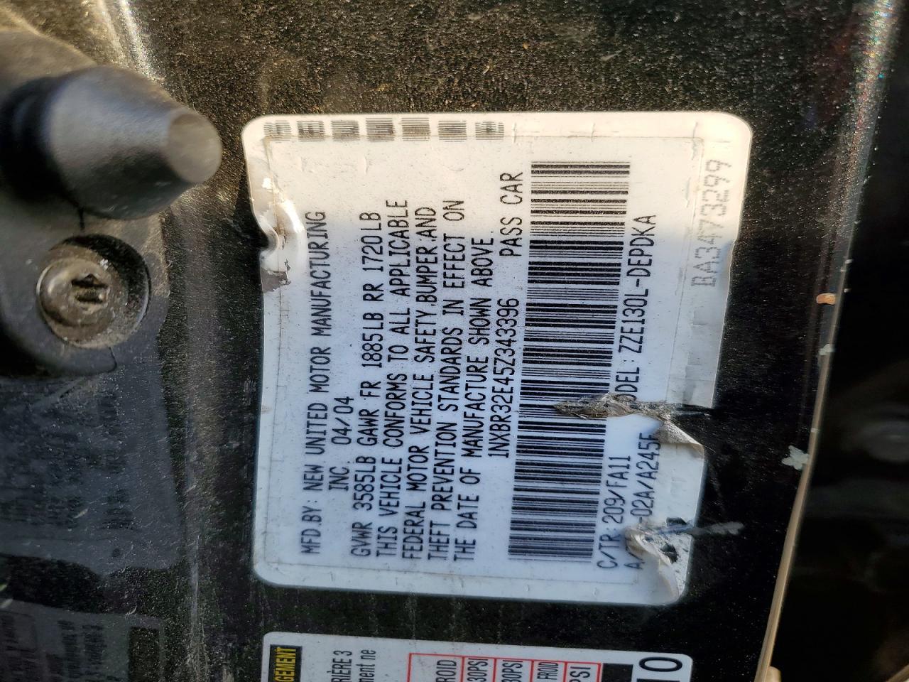 2005 Toyota Corolla ce