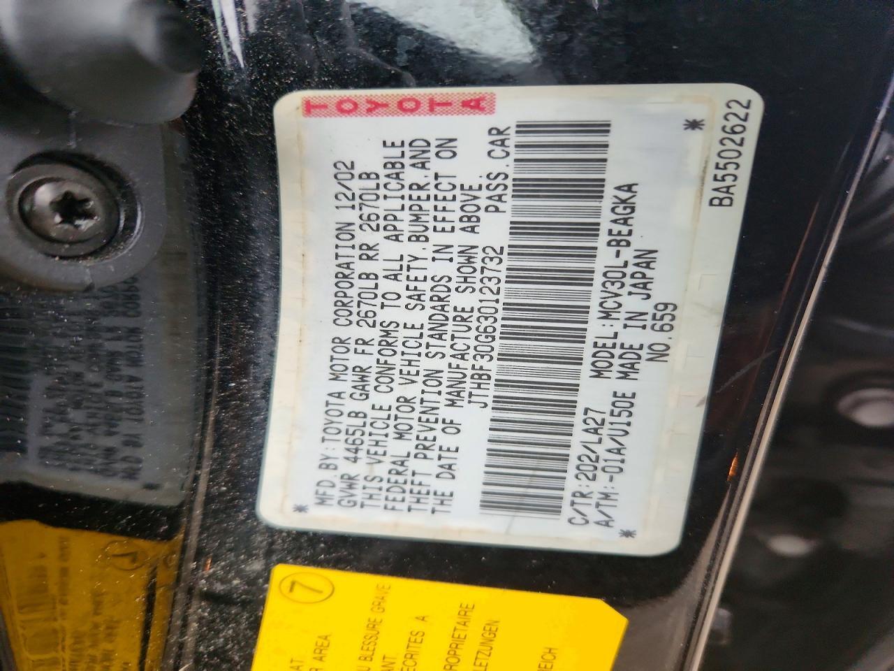 2003 Lexus Es 300