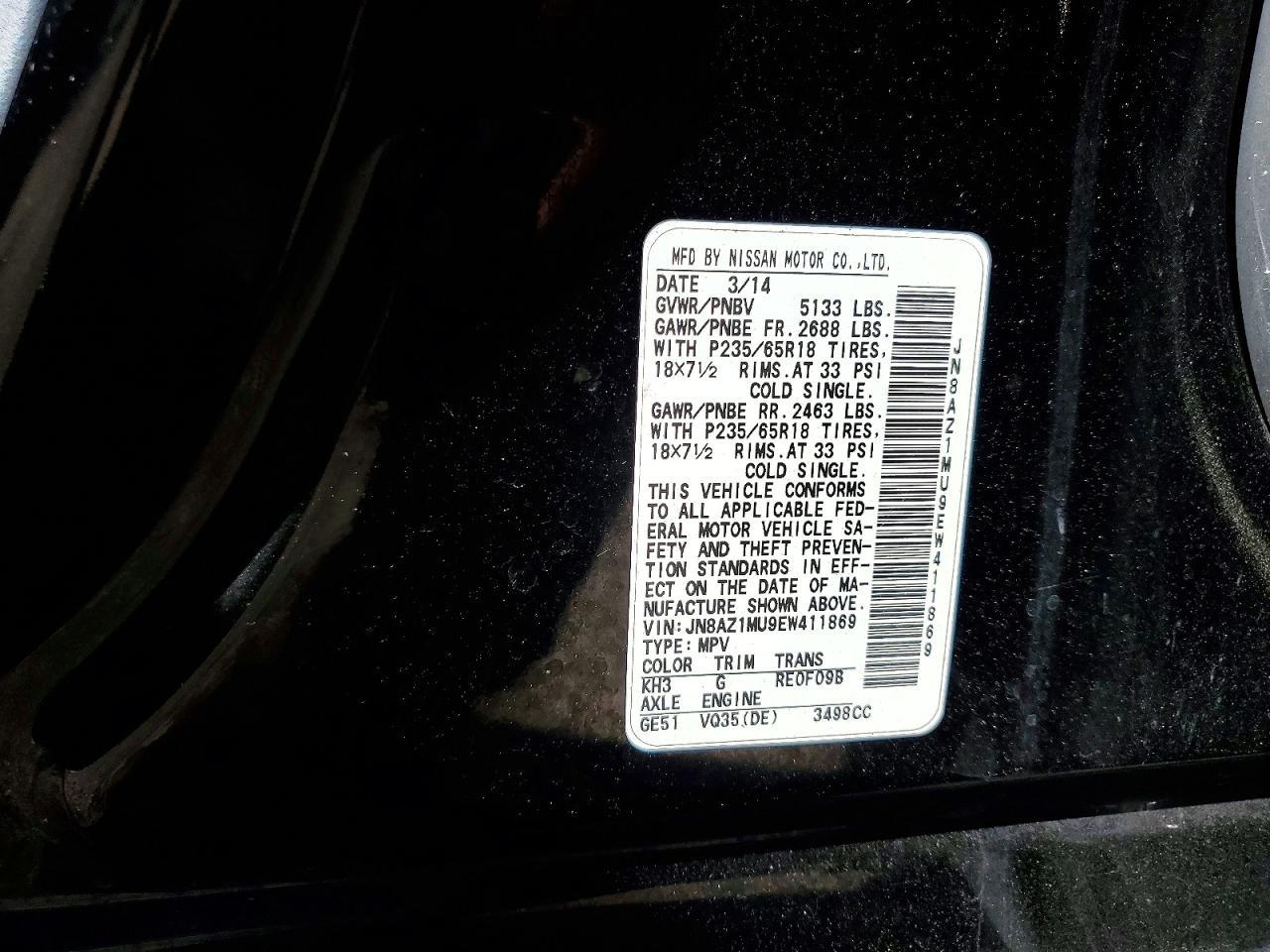 2014 Nissan Murano s