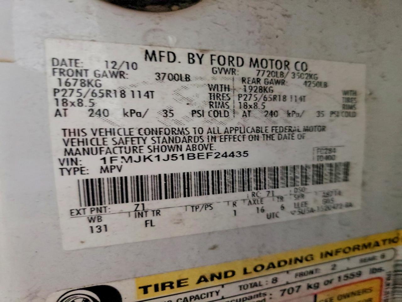2011 Ford Expedition el xlt