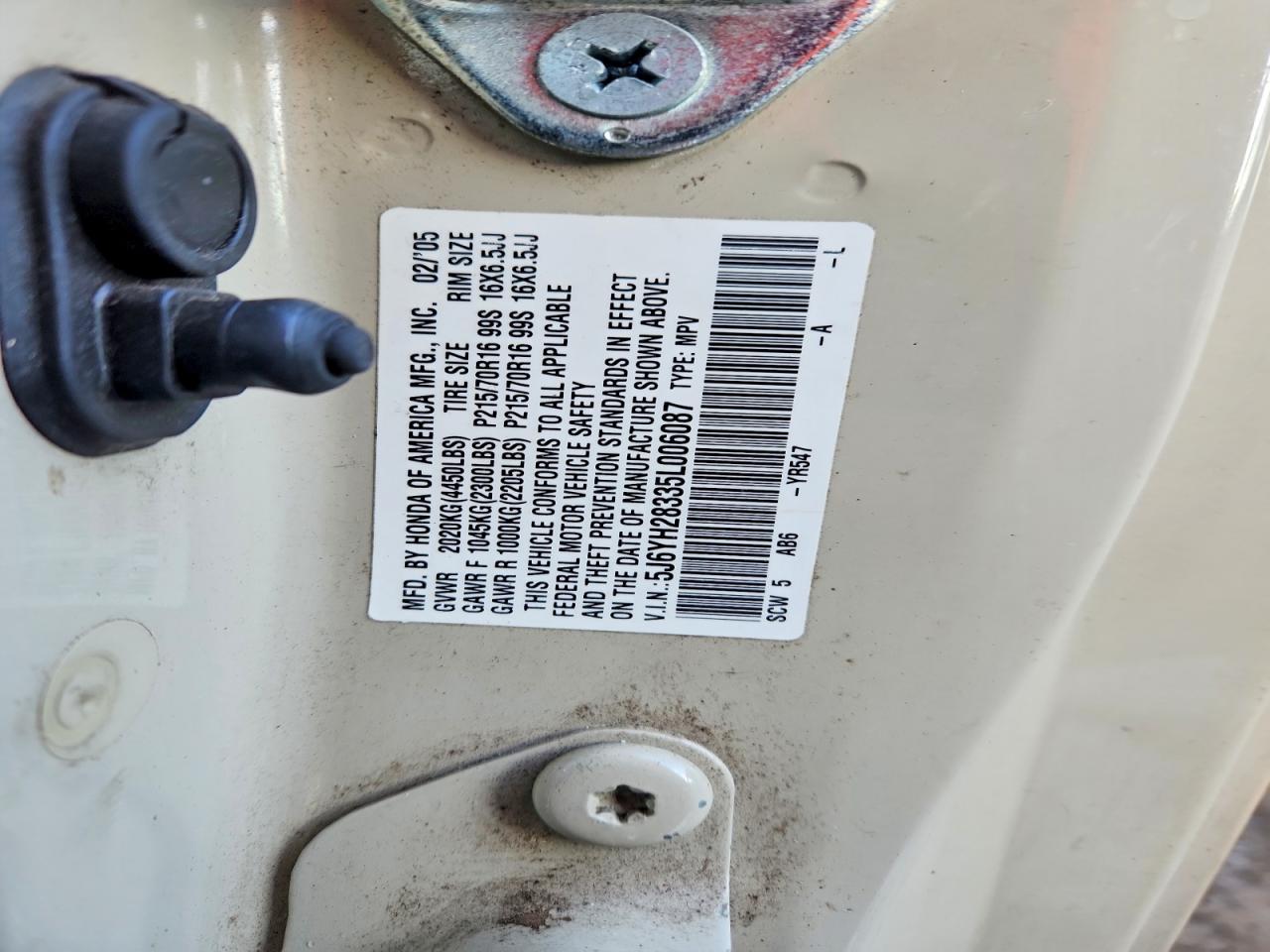 2005 Honda Element lx