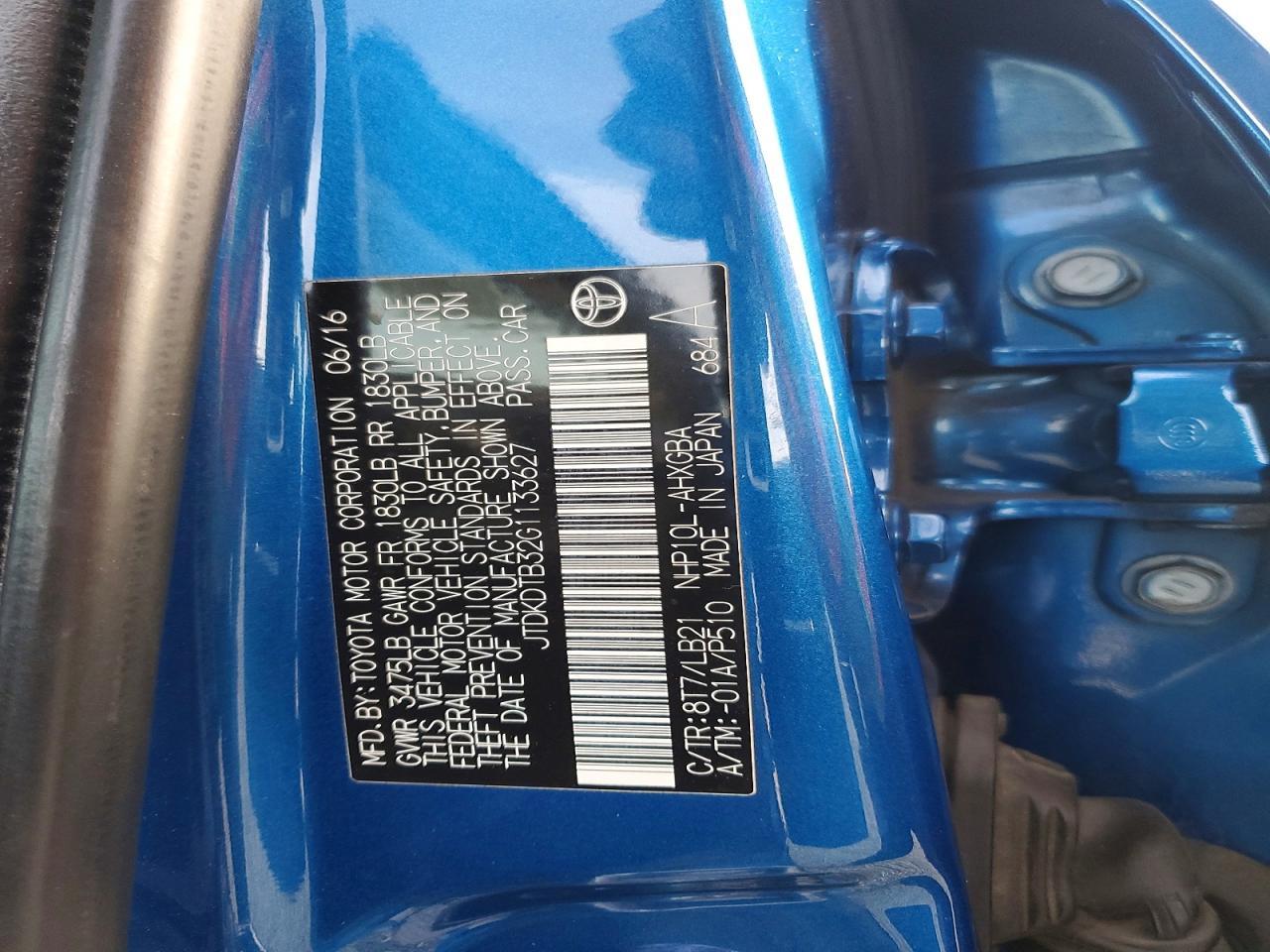 2016 Toyota Prius c Four