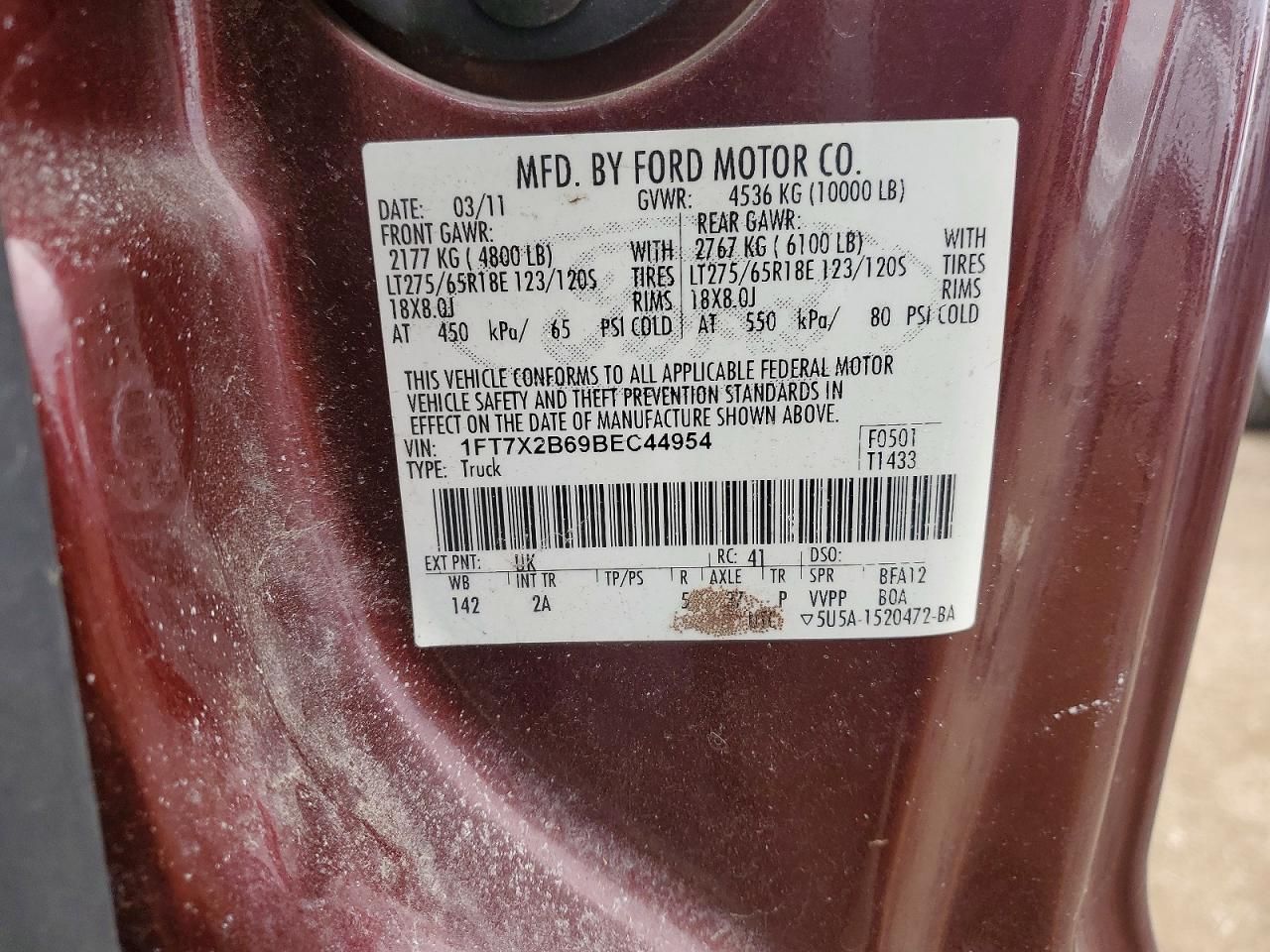 2011 Ford F250 Super Duty