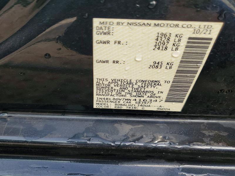 2021 Nissan Altima sv