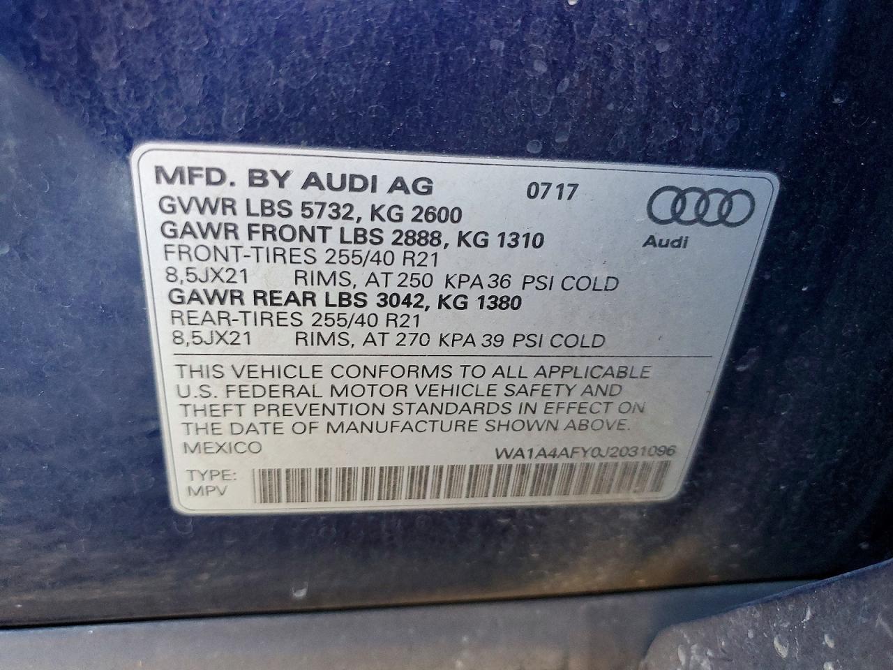 2018 Audi SQ5 Premium Plus
