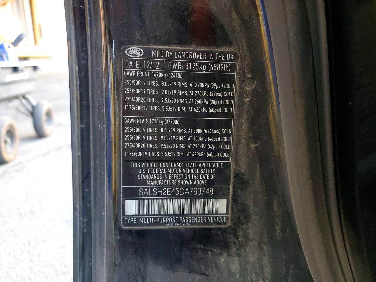 2013 Land Rover Range Rover Sport sc