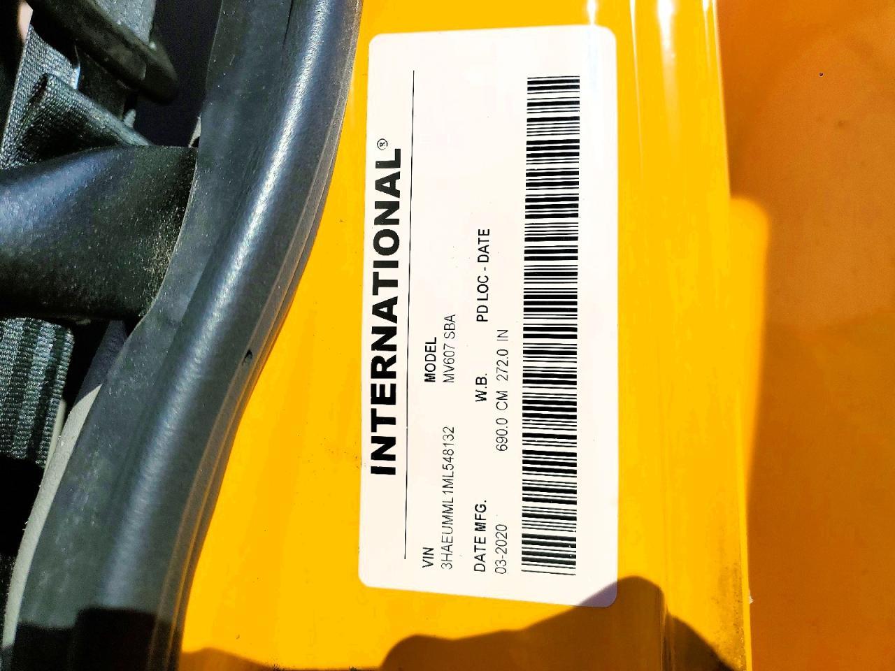 2021 International MV607 BOX Truck