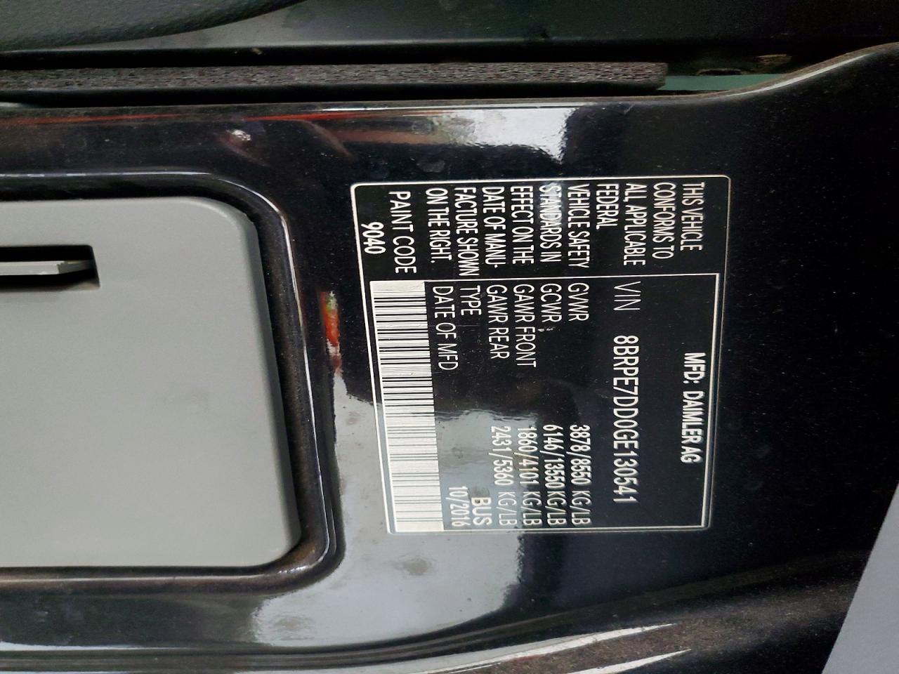 2016 Mercedes-Benz Sprinter 2500