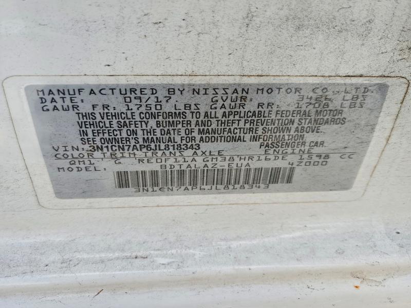 2018 Nissan Versa s