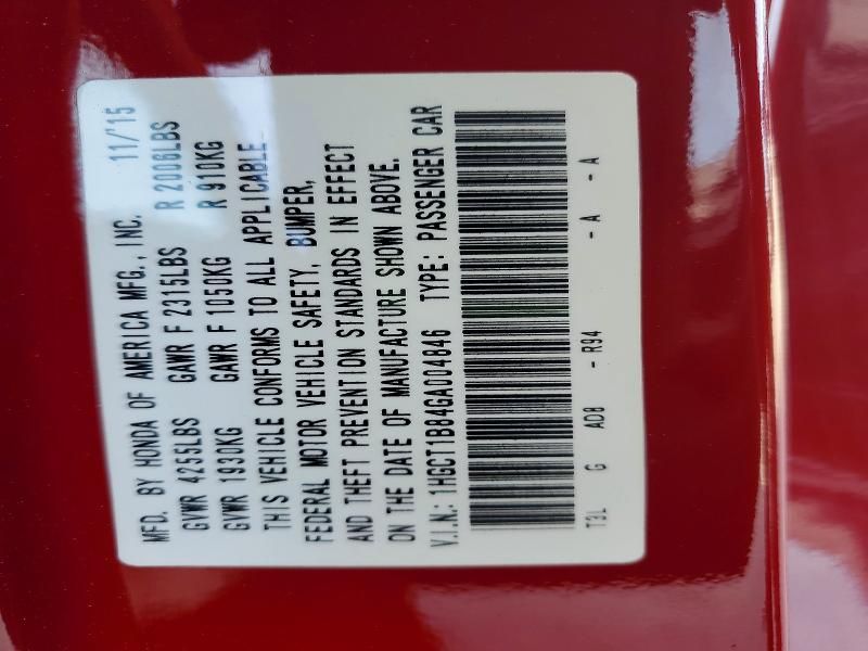 2016 Honda Accord exl