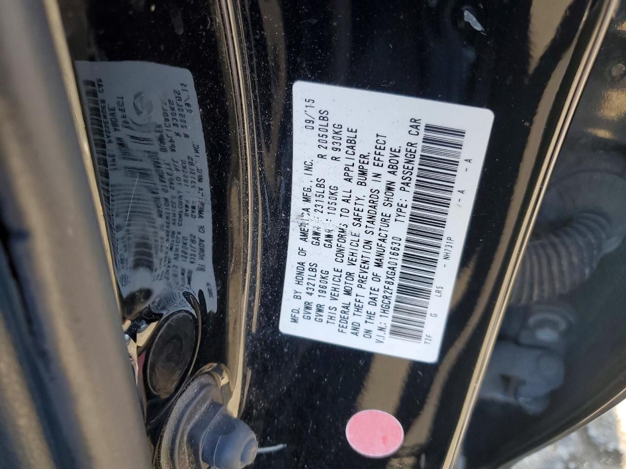 2016 Honda Accord exl