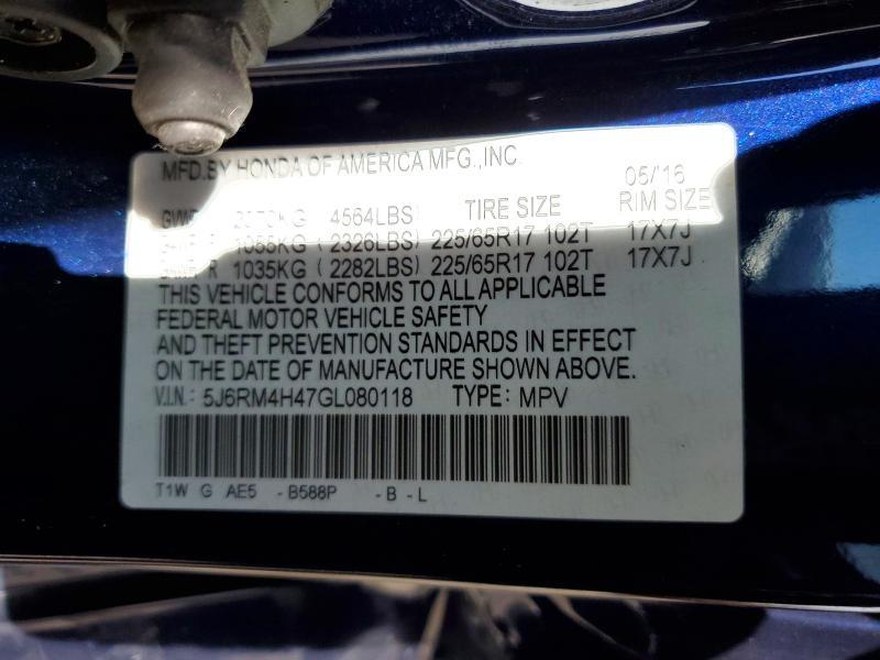 2016 Honda Cr-v se