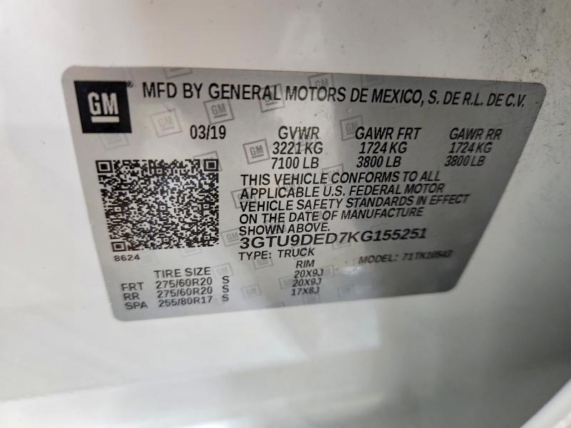 2019 GMC Sierra K1500 SLT