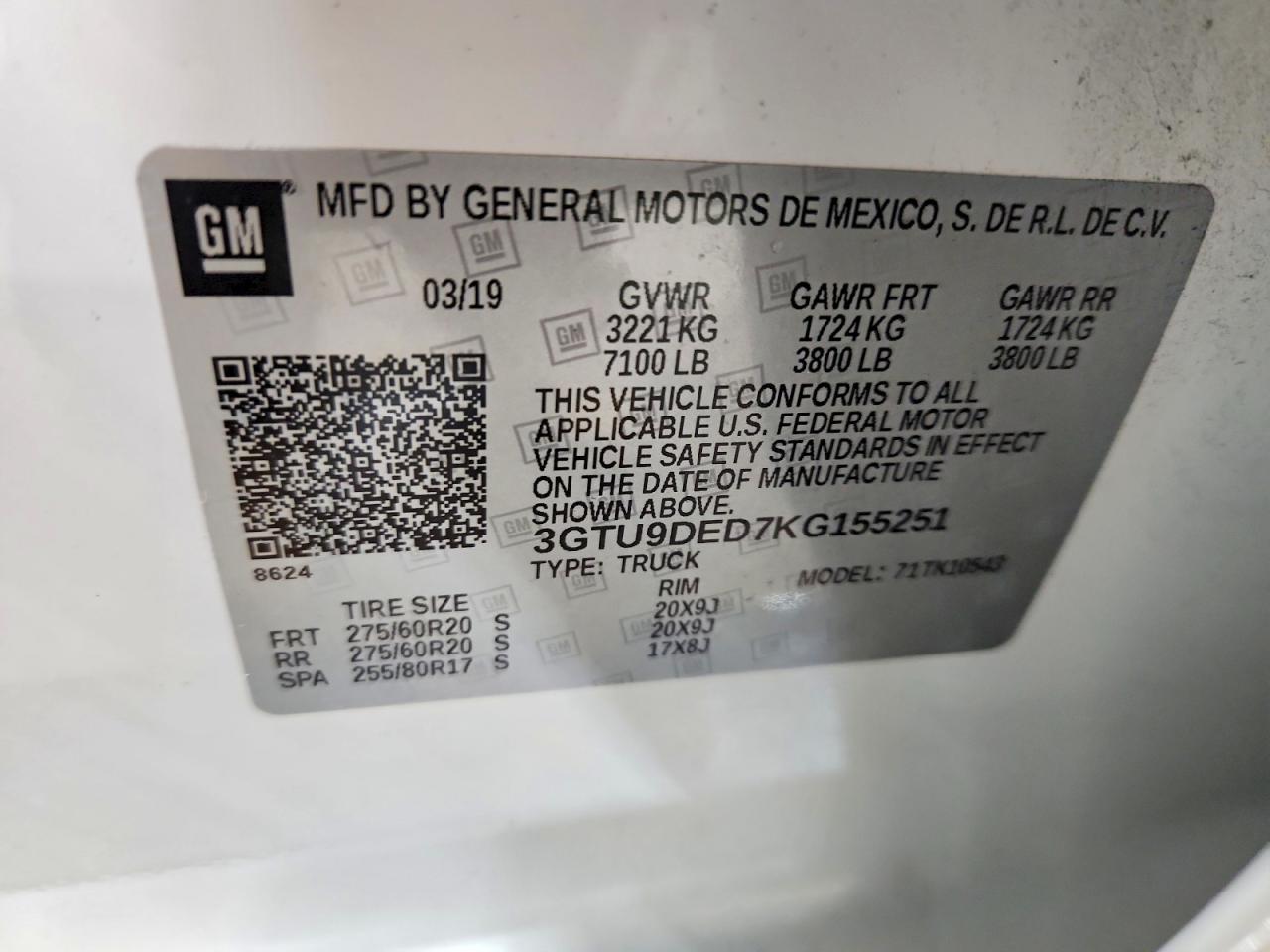 2019 GMC Sierra K1500 SLT