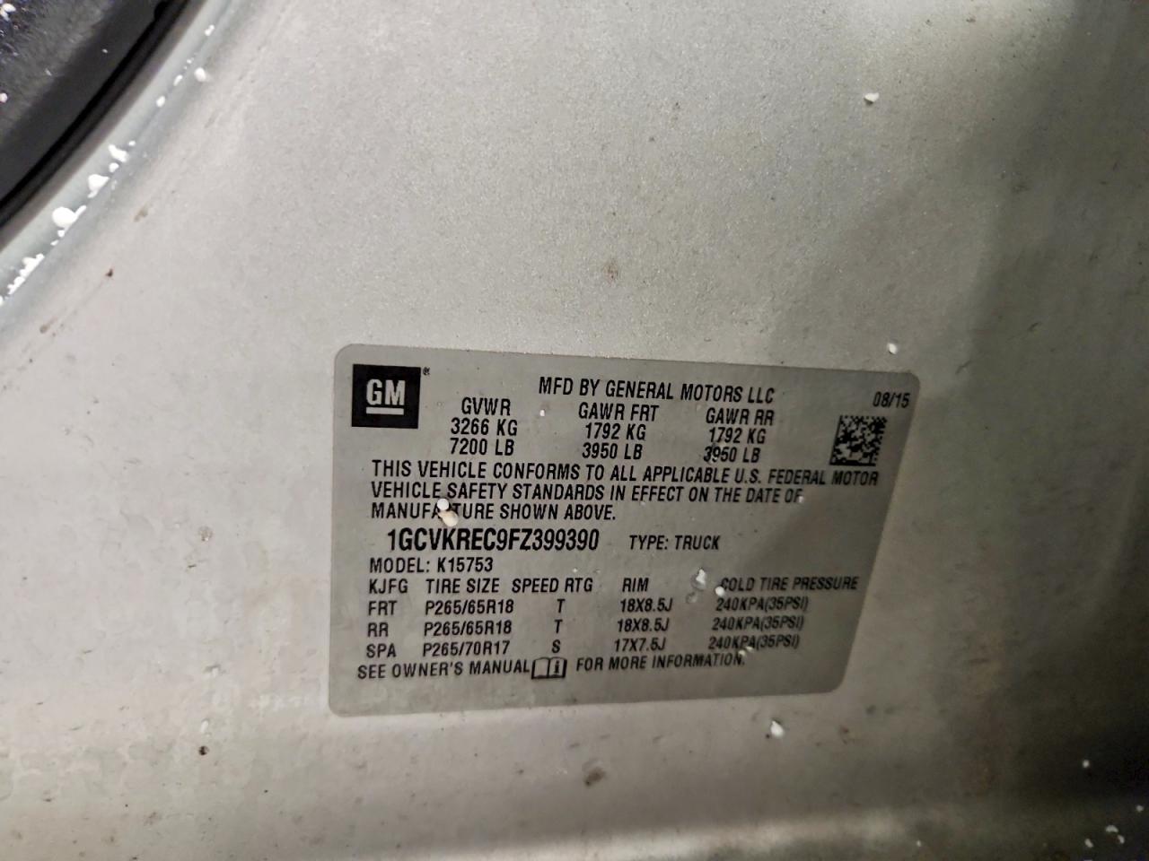 2015 Chevrolet Silverado K1500 LT