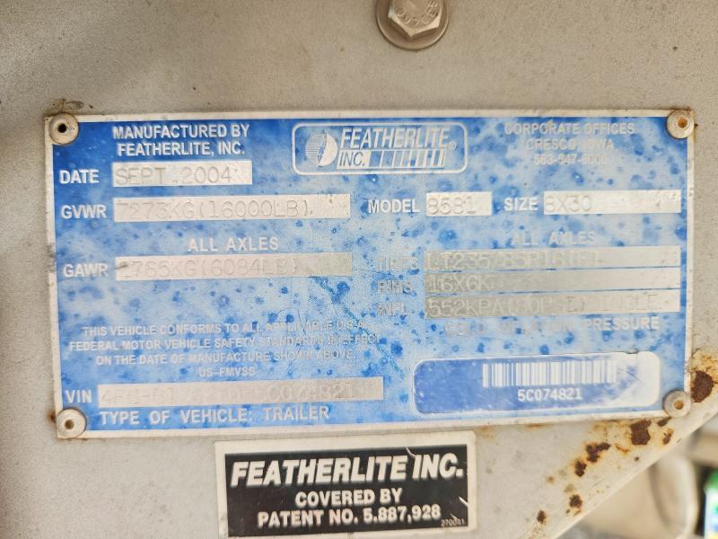 2005 Featherlite Horsetrl